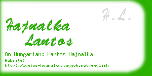 hajnalka lantos business card